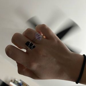 Handmade crystal rings